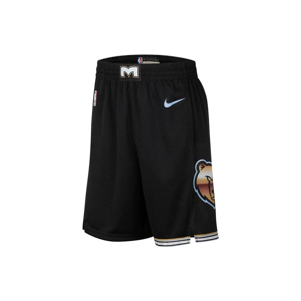 Nike NBA Dri-FIT City Edition Memphis Grizzlies Cartoon Print Удобные дышащие баскетбольные шорты мужские шорты черные DO9662-010