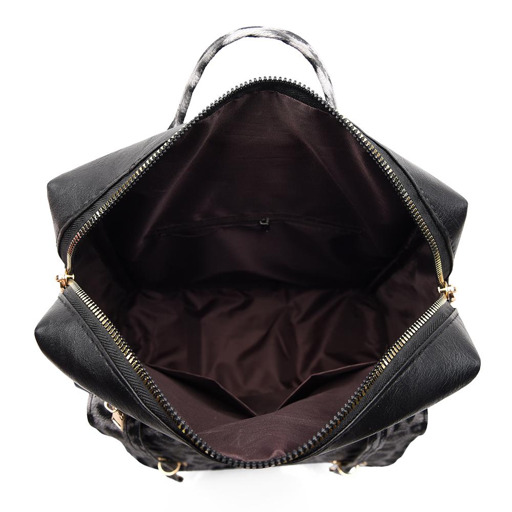 Винтажный рюкзак с леопардовым принтом, женская сумка через плечо, студенческий рюкзак