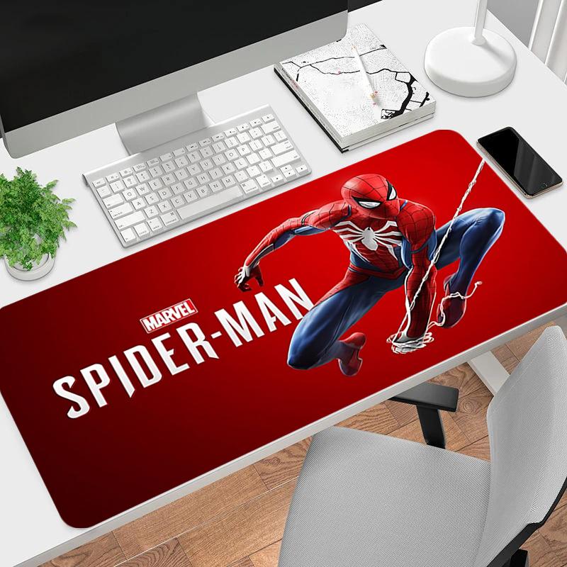 1Pc Spiderman Hero Gaming Mouse Pad Keyboard Desk Mat Non-slip Rubber Lock Edge Waterproof Computer Mousepad for Office Home Decor Y1564