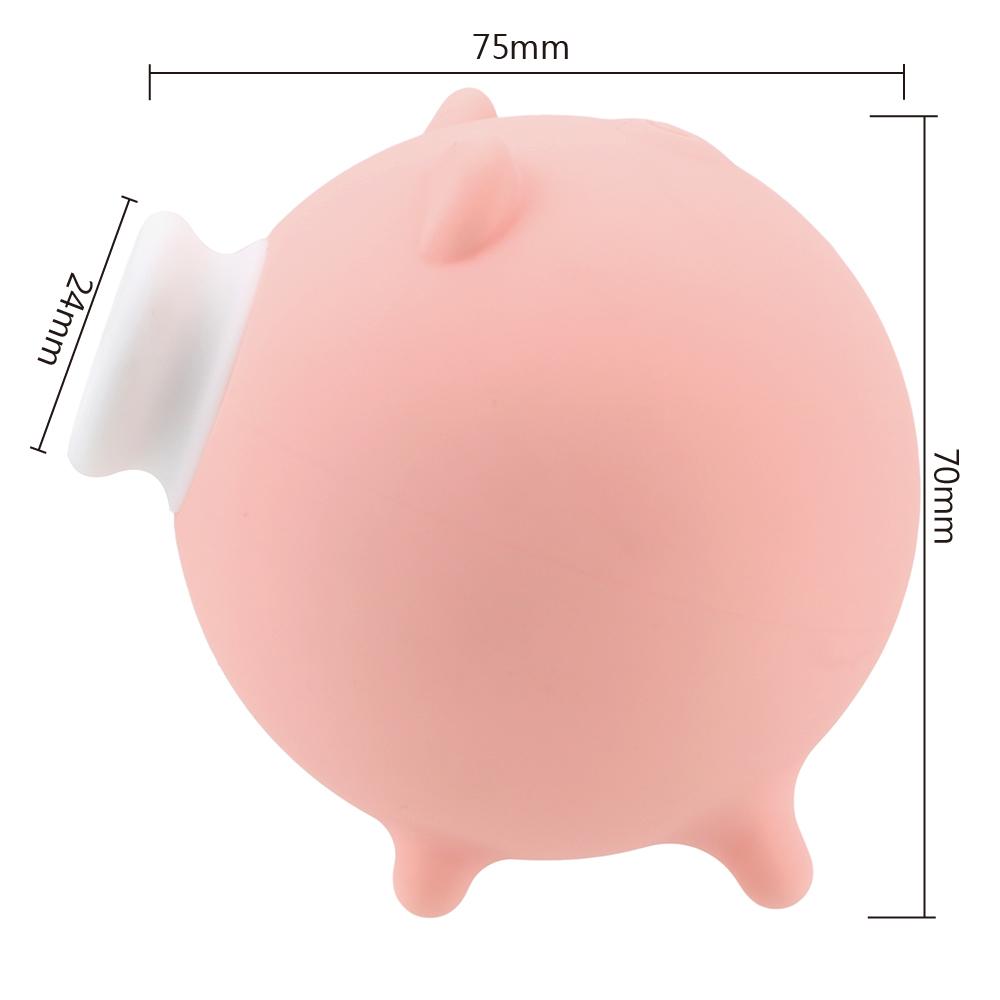 10 режимов Соски Массаж груди Секс-игрушки Взрослые Клиторальный присосок Вибратор Эротические игрушки Вибраторы для женщин Милый поросенок