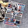 Car Interior Exterior Decoration For Bmw M 50TH Power Performance E28 E30 E34 E36 E46 E60 E90 F84 Sticker Waterproof Decal SU5