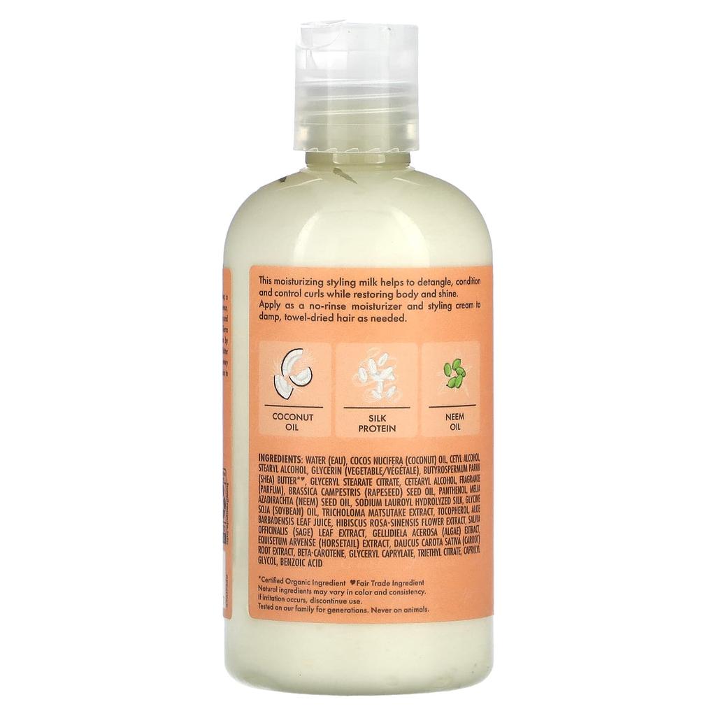 SheaMoisture Молочко для завивки и укладки волос, кокос и гибискус, 8 жидких унций (237 мл)