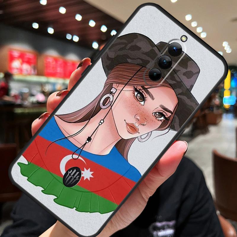 Azerbaijan Flag Girl Case For ZTE Nubia Red Magic 11 10 8 9 8S 9S 10S Pro Plus 10 Air 5G 6R 6 7 6S 7S Pro Cover