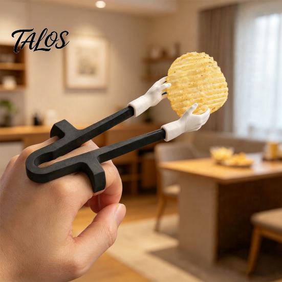 Легко моющаяся прищепка для еды для закусок, палочки-щипцы для пальцев для геймеров, портативные легкие щипцы из PLA, многоразовые зажимы для закусок Hands Free для геймеров, видеоигры