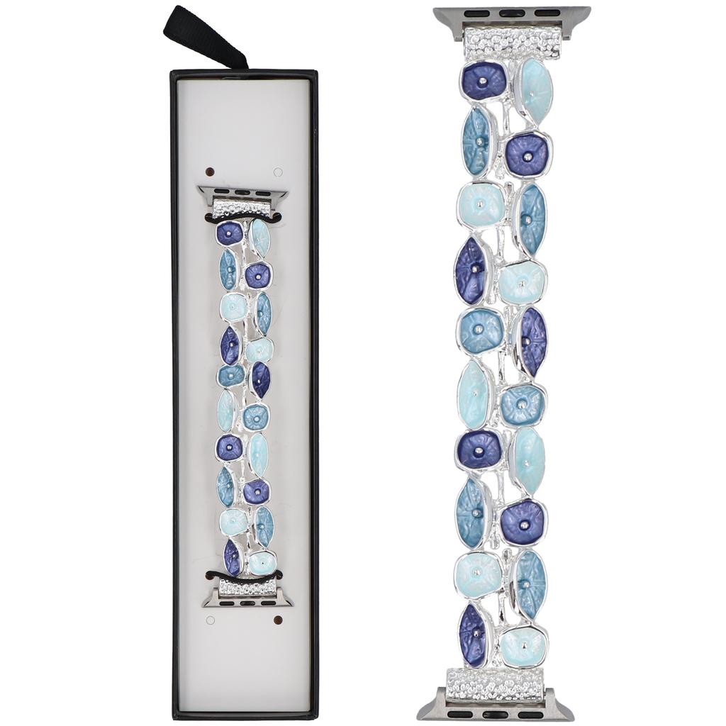 New GlacierX Gleam Husk Stretch Bracelet Ice Blue for Apple Watch 38/40/41mm Blue