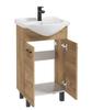 Bathroom cabinet with washbasin on legs, craft oak, 50 cm, Mea