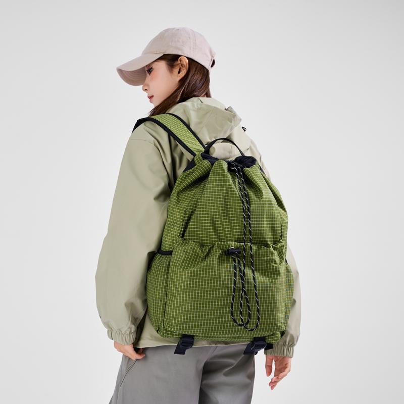 Клетчатый водонепроницаемый рюкзак Мужской рюкзак для активного отдыха Женский дорожный рюкзак большой вместимости