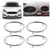 Air Conditioning Trim Outlet Decoration Vent Trim Circle Sticker for Automotive Stylish, Car Styling Visual Appeal 4pcs