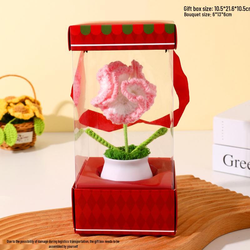 Handmade Sunflower Desk Decoration - Woven Bouquet Gift for Students & Girls