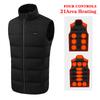 Men Electric Vest Heated Jacket Usb Winter Body Warmer Windproof Gilet Coat Tops