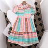 Girls' Fashion Dress 2025 Summer Children's Casual Printed Short-sleeved Dress