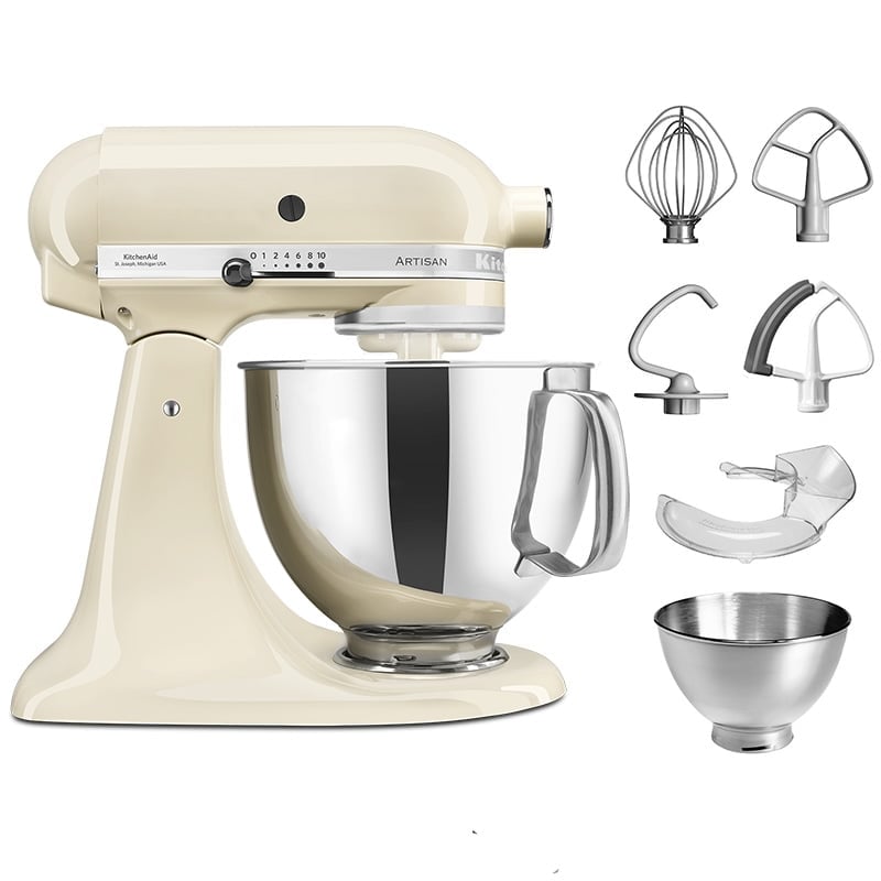 Миксер Kitchenaid Artisan 5Ksm175 4,8 л Цвет Kitchenaid: Кремовый Глянец