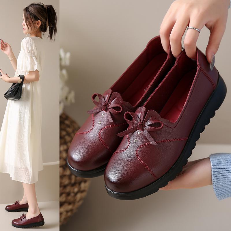 Модные женские туфли на высоком каблуке, женские туфли на танкетке, удобные кожаные туфли на каждый день, женские туфли на высоком каблуке