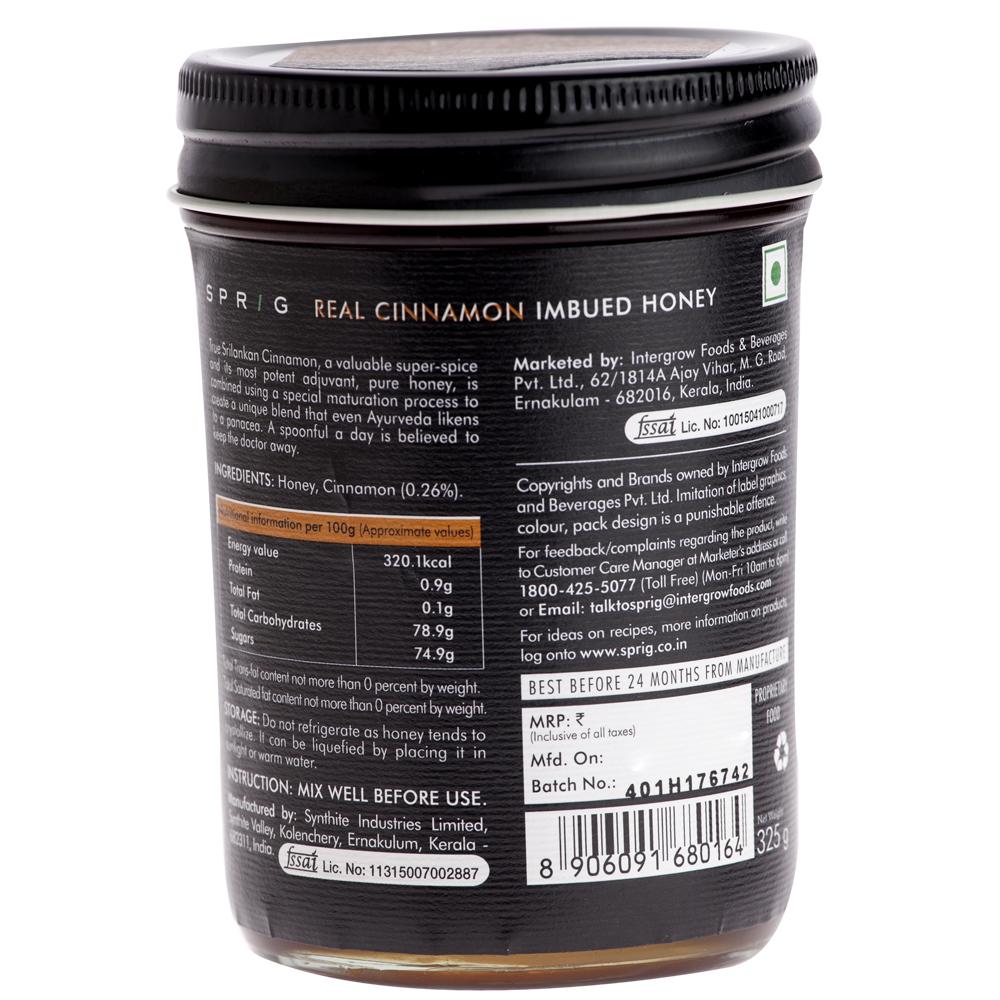 Мед с Корицей: крепкий иммунитет (325 г), Cinnamon Imbued Honey, Sprig