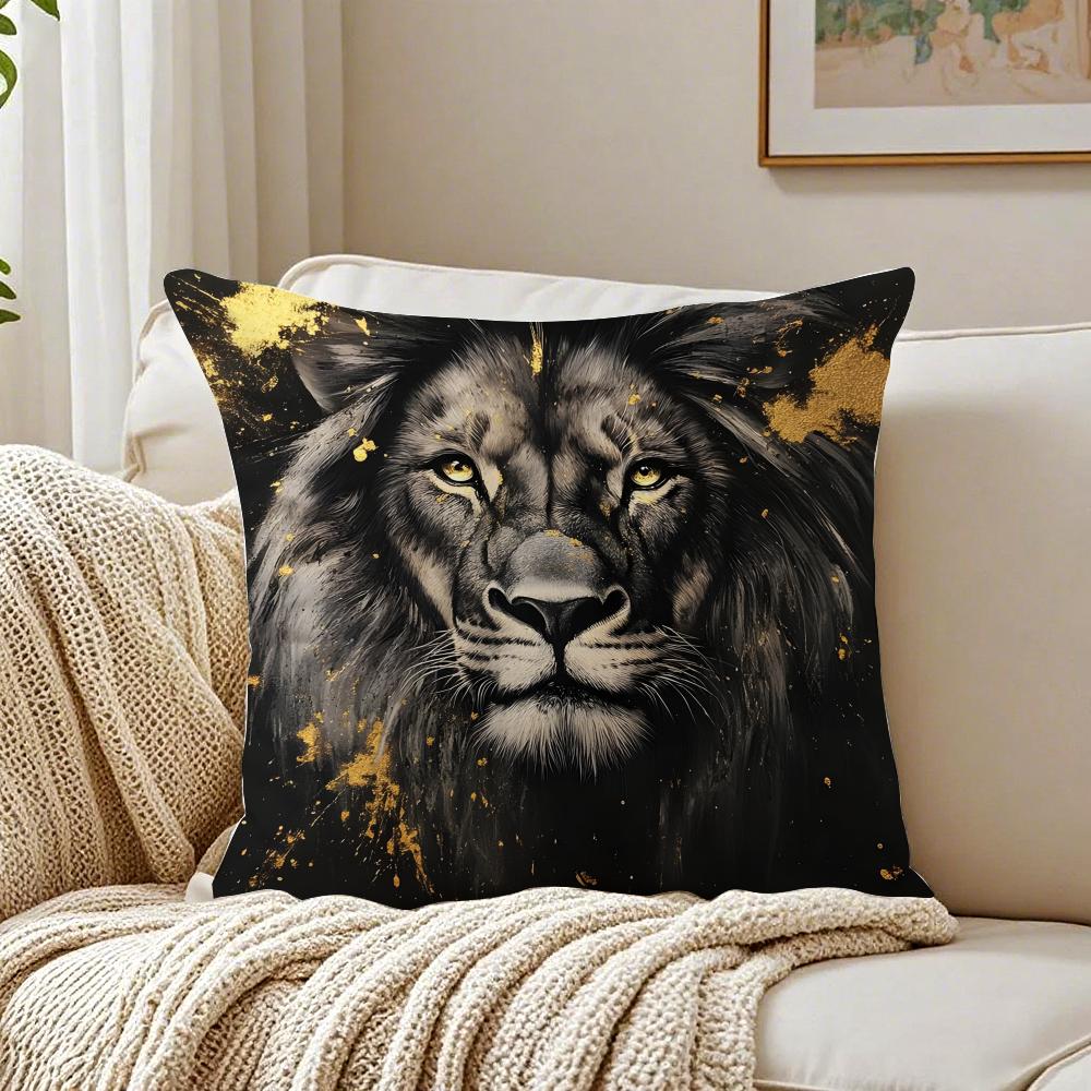 BBlack Gold Eagle Pillow Luxury Decor Cushion Cushion Cover Pillowcase Antidustmite living Room Sofa Decor Cushion Room