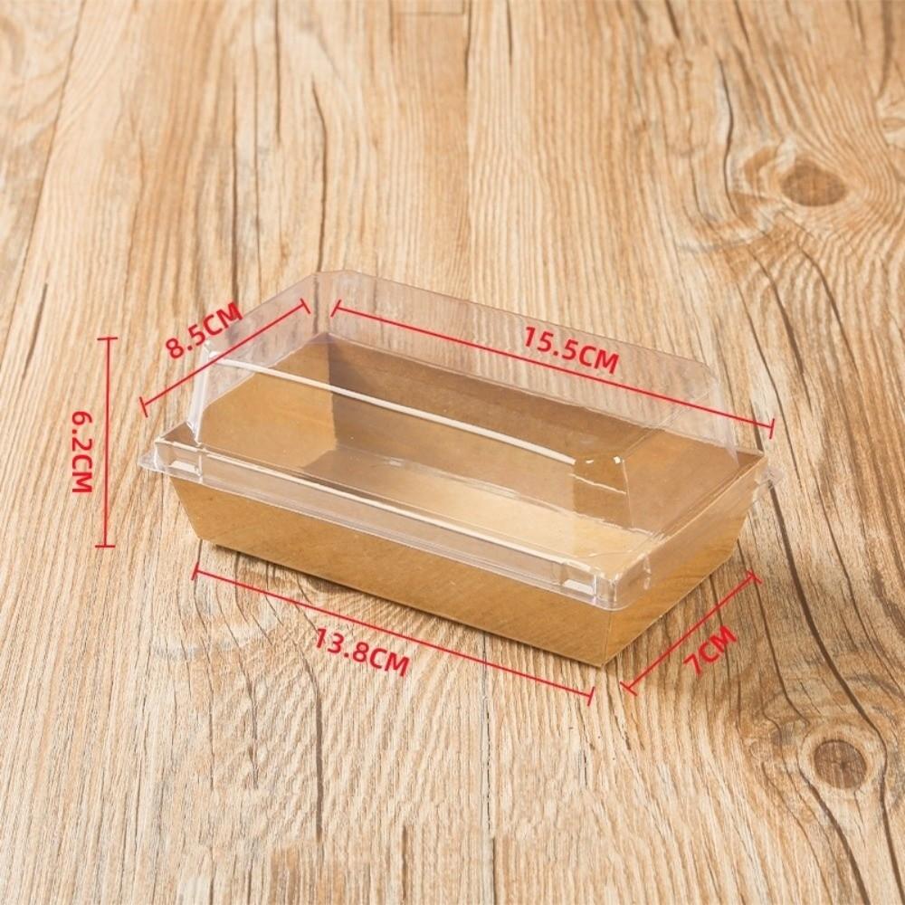 20 шт. Упаковка для пищевых продуктов Прозрачная крышка Упаковочная коробка с прозрачной крышкой Одноразовая коробка для пищевых продуктов Торт