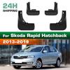 4 шт. Брызговики Подкрылки Совместимые со Skoda Rapid Хэтчбек 2013 2014 2015 2016 2017 2018 2019