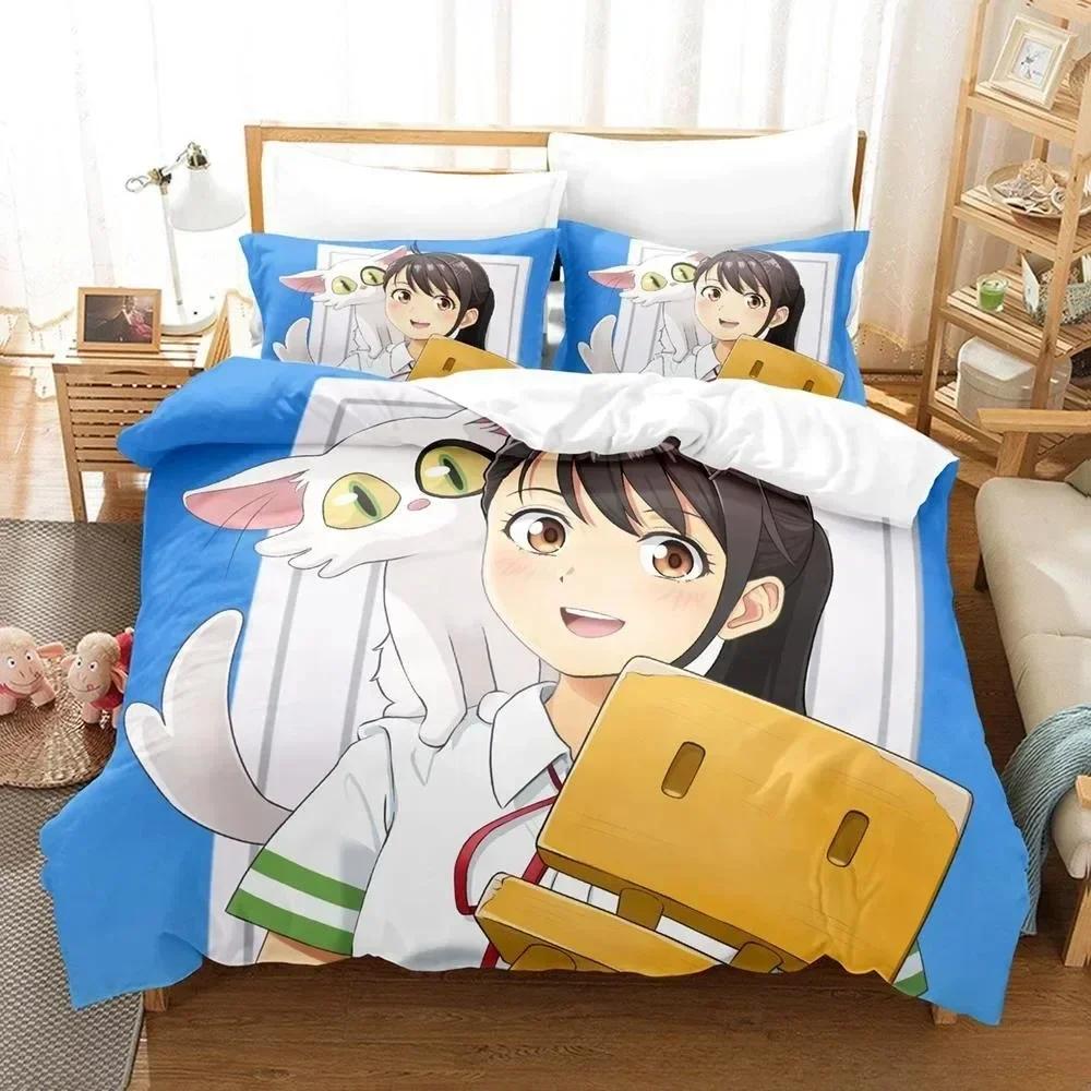 Новый 3D-печатный комплект постельного белья с изображением аниме Suzume no Tojimari, односпальная кровать, двуспальная кровать размера Queen, комплект постельного белья для взрослых и детей, комплект пододеяльников