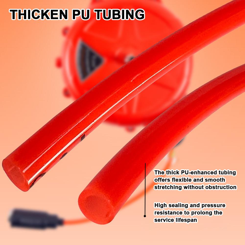 Втягивающаяся катушка для компрессорного шланга 10 м Автоматическая намотка Воздушный шланг Пневмоинструмент Коммерческая катушка с поворотным кронштейном Быстроразъемное соединение