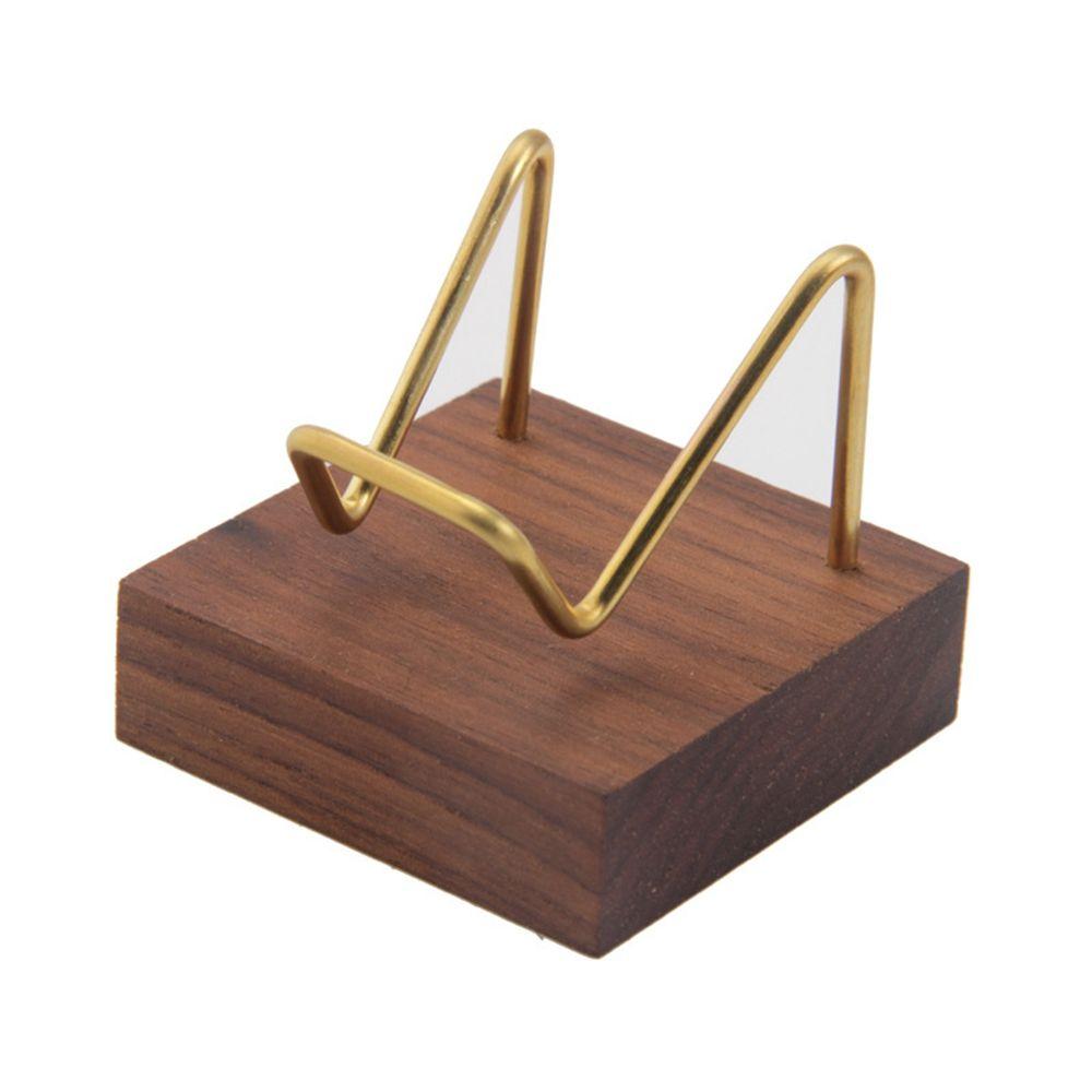 Metal Arm Home Decoraition For Crystal Minerals Display Holder Wood Support Base Rack Mineral Stand