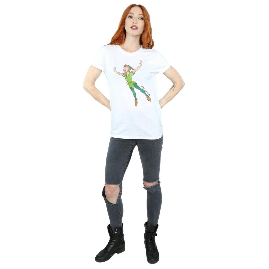 Peter Pan Womens/Ladies Classic Flying Cotton Boyfriend T-Shirt
