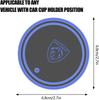 For Peugeot 207 208 301 308 408 508 2008 3008 4008 GT RCZ New 7 Color LED Car Cup Holder Light Luminous Coaster Water Cup Pad