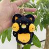 Sweet Plush Cat Keychain Adorable Animal Doll For Stylish Bag And Key Accessories In Soft Shades