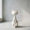 Элегантная статуэтка кошки Yousheng, 3D-печать, минималистичное искусство, скульптура кошки, коллекционная фигурка котенка для стола, винного шкафа, спальни, прикроватного декора, подарки для