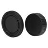 Black Plastic Portable Lens Rear Cover Body Front Cap Kit Fit for Minolta MD Mount Camera