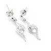 Les Trésors De Lily [I9093] - Silver Earrings 'Scarlett' Silver White (rhodium Plated) - 25x5 Mm