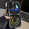 Aircraft Instrument Cockpit Radar Phone Case for iPhone 16 17 Air 16E 15 Pro Max 14 Plus 13 12 Mini Capa Soft Shell Silicone Fun
