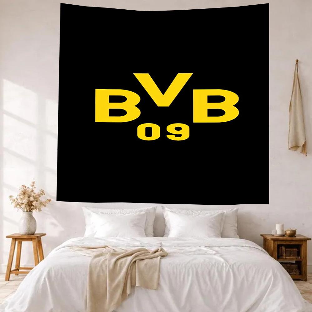 Borussia Dortmund Wall Decor Tapestry Art For Pet Memorial Birthdaywedding Party Backdrop Family Gift