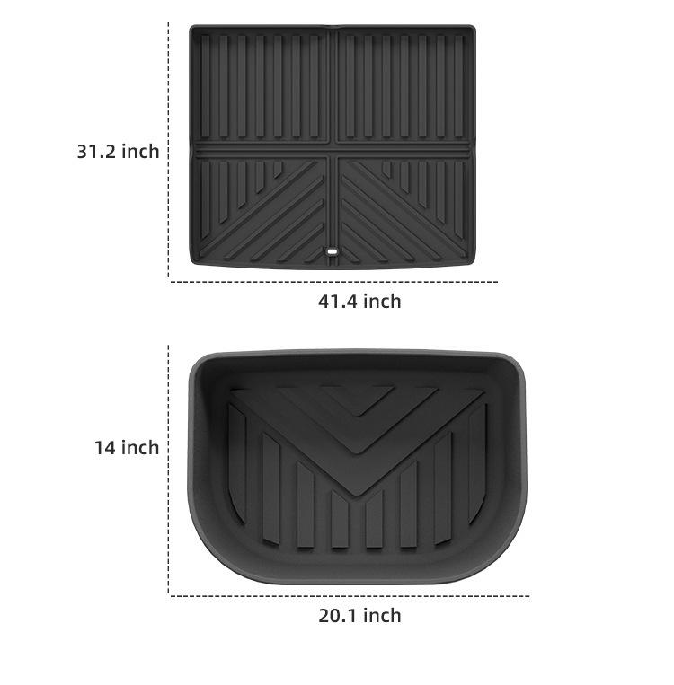 25 Chery JAECOO 5 EV Car TPE Floor and Trunk Mats