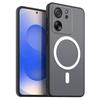 Магнитный железный кольцевой чехол для телефона для Xiaomi 13T Pro, 13T Матовый мягкий ТПУ Ударопрочный чехол