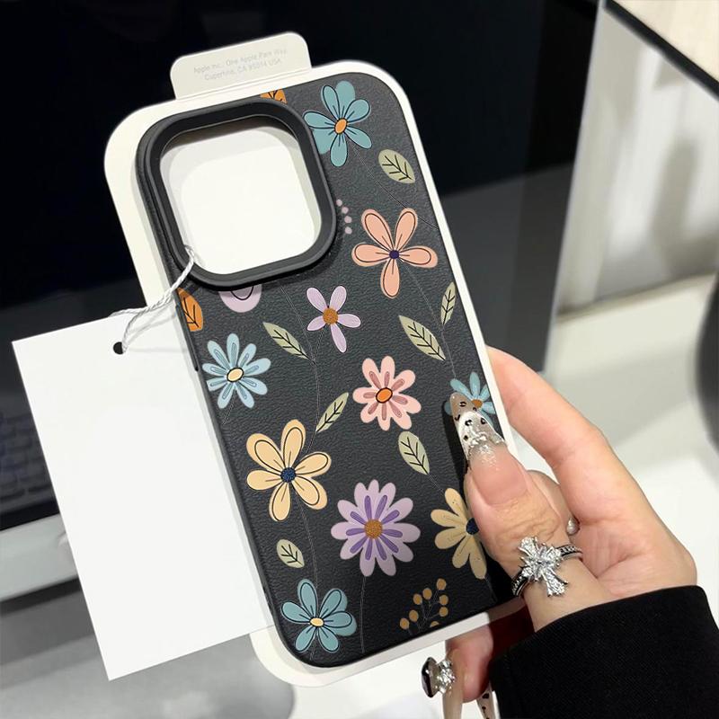 Защита от падений Персонализированный чехол для телефона iphone16pro Для iPhone 16 15 Pro Max 16promax 14 13 12 11pro Художественный цветочный узор