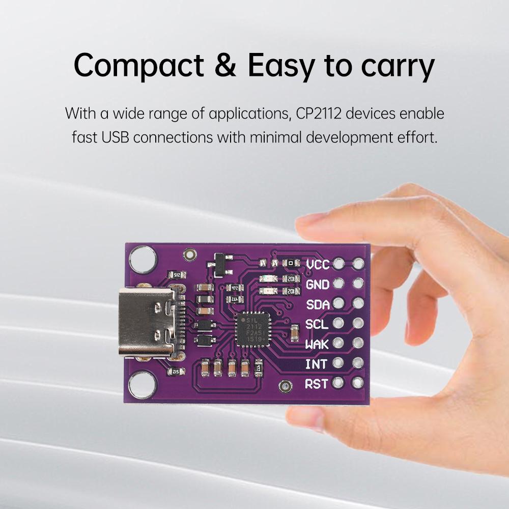 Отладочная плата CP2112 USB в SMBus I2C Модуль связи 2.0 MicroUSB 2112 Оценочный комплект для модуля датчика CCS811 для arduino