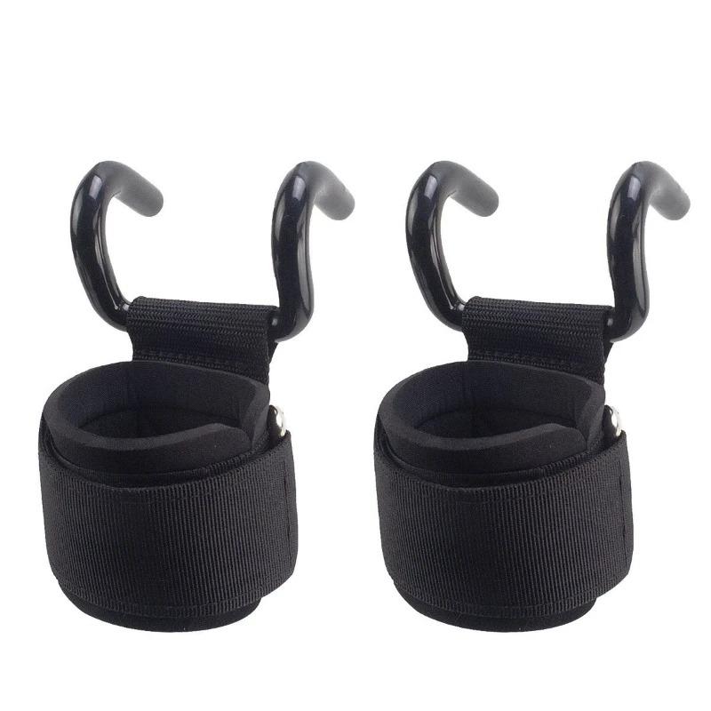 2/1Pc Weight Lifting Hook Grips With Wrist Wraps Gym Hand-Bar Wrist Strap Fitness Hook Weight Strap Pull-Ups Power Lift Gloves