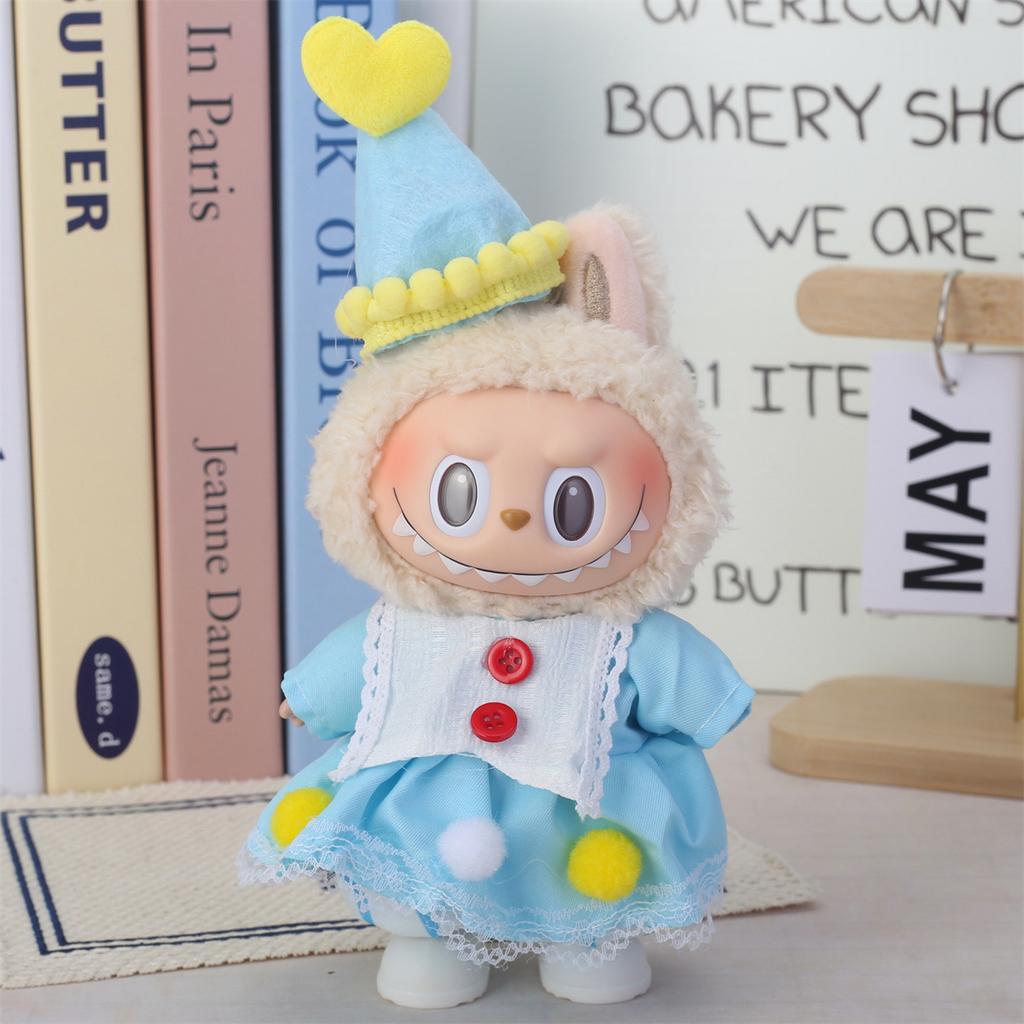 Одежда Labubu Baby подходит для кукол Labubu первого, второго и третьего поколений ростом 17 см