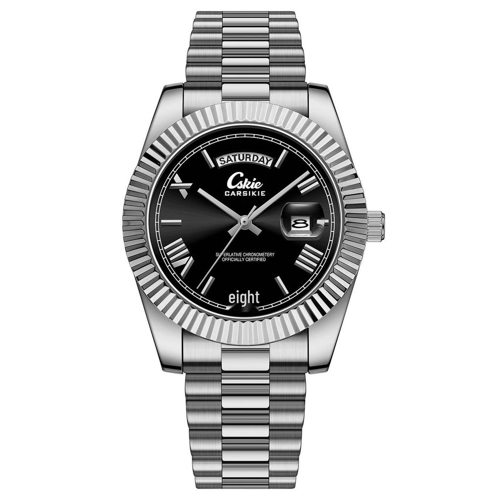 Швейцарский бренд Ультратонкие Мужские Стальные Бизнес-Часы - Высококлассный Водонепроницаемый Дизайн