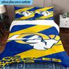 Angeles Rams Team  3PCS Bedding Set 2D Printing (Includes 1 Duvet Cover + 2 Pillowcases Coreless), Bedroom decor,Fan gift