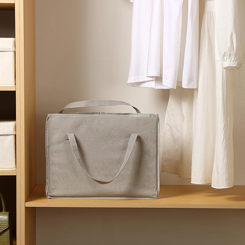 Triangular Hanger Storage Bag, Fabric Clothes Storage Basket With Handle And Base, Can Save Hanger Storage Space