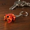 Animal Shaped Key Chains 3D Printed Articulated Frog Keychain, Pendant Backpack Accessory, Keychain Bag Charm with Ring, Gift for Fog Lovers