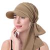 Women Muslim Hijab Cap Brim Print Turban Bonnet Ladies Headscarf Hat Wrap Hat