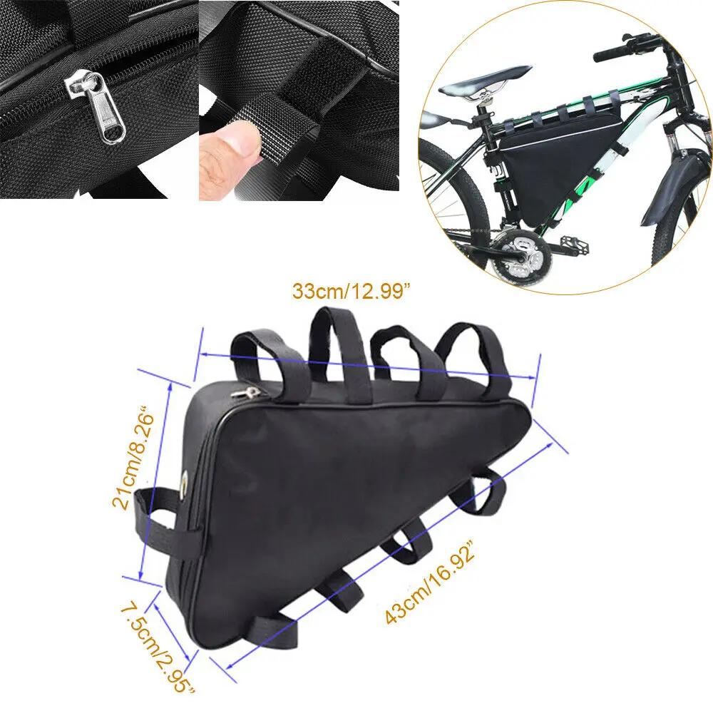27 size Mountain Bike Triangle Tube Frame Bag Case Battery MTB Storage Protect