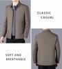 2025 Men's Executive Mid-Aged & Elderly Cotton Jacket - Warm, Thickened, Casual Spring/Autumn Wear