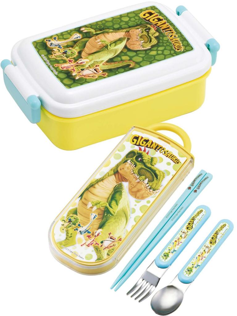 Skater Lunch Box 1 Tier 450ml Fluffy Dome Shape Antibacterial Kids Lunch Made In Japan Gigantosaurus Boys RBF3ANAG Children's