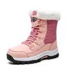 Fashion Women's High-top Outdoor Snow Boots Winter Warm Non-slip Sole Mid-calf Boots Plus Velvet Thickening Large Size Women's Shoes