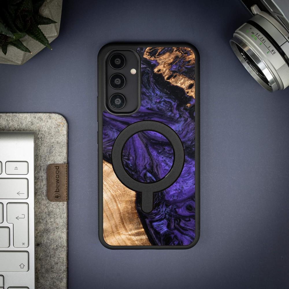 Bewood Unique case for Samsung Galaxy A54 5G - Violet with MagSafe