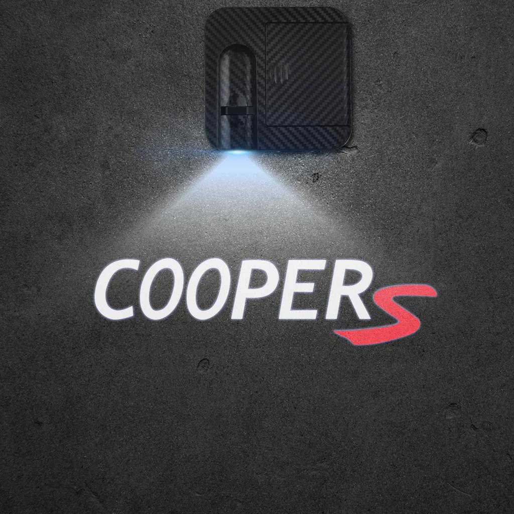 1/2PCS For Mini Cooper S Countryman Clubman R56 R59 R60 Car Door Welcome Lights Projector Logo Wireless Sensing Accessorie ASZ40