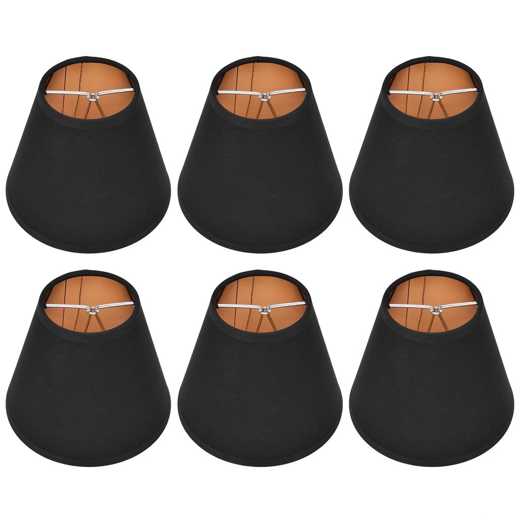 6PCS Fabric Lamp Shade Cloth Clip On Lampshade for E14 Table Chandelier Floor Light Wall Lamp